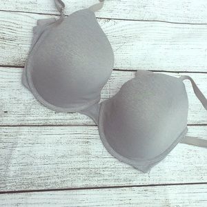 Gray Victoria’s Secret bra